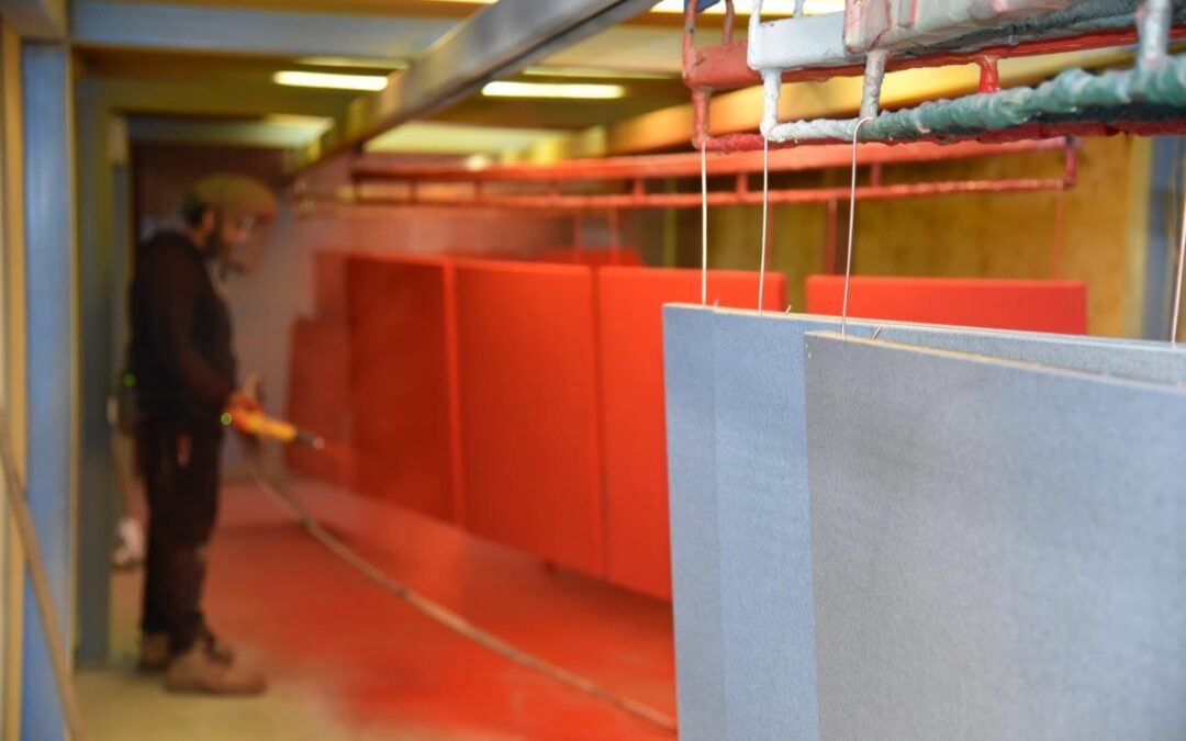 Powder Coating Flat Panels