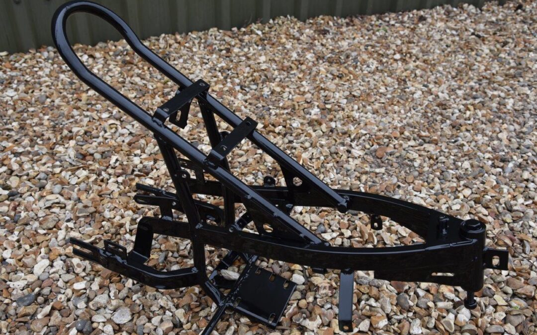 Motorcycle Frame Before and After