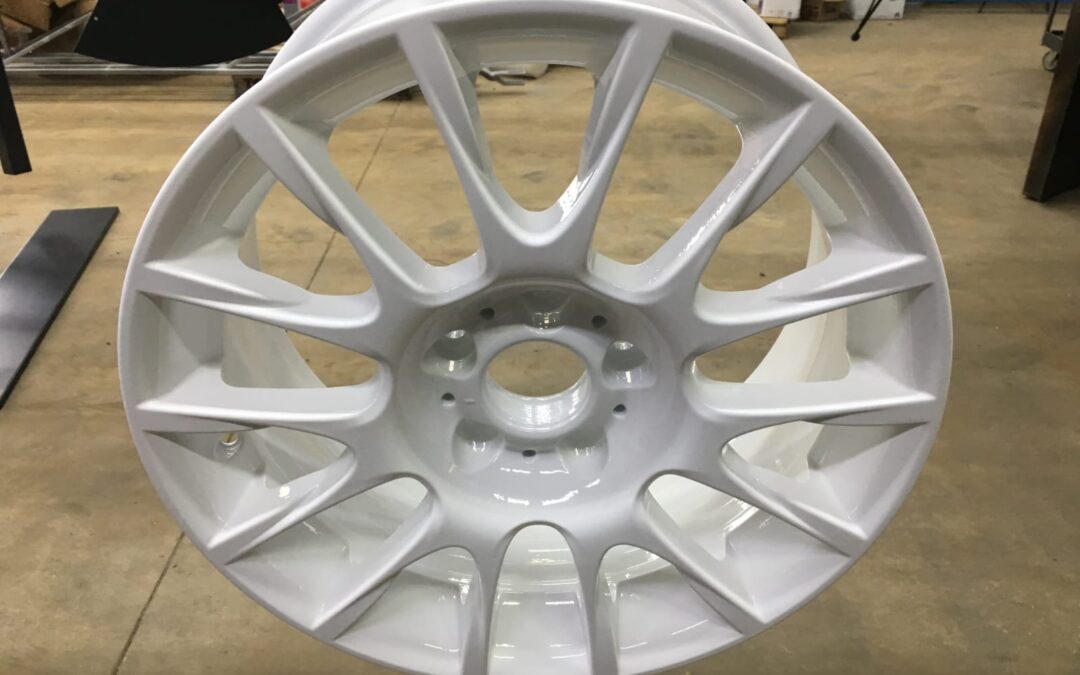 Wheels coated in Hipca White Gloss